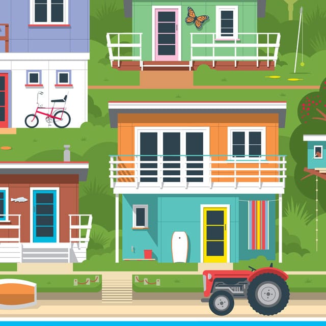 100% NZ Kiwi Cribs & Baches Jigsaw Puzzle jigsaw Puzzle