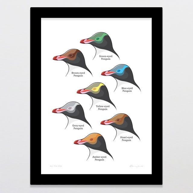 Glenn Jones Art All The Eyes Art Print Art Print A4 / Black