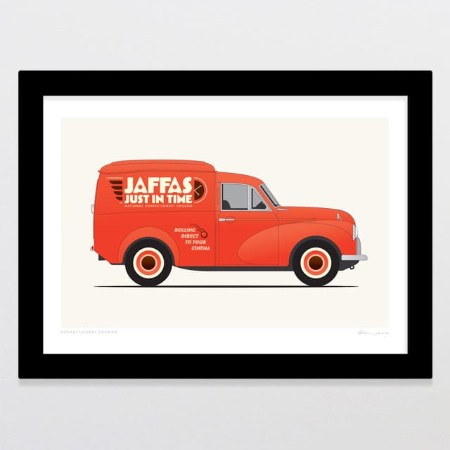 Glenn Jones Art Confectionery Courier Art Print Art Print A4 / Black
