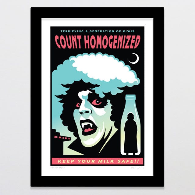 Glenn Jones Art Horror Story Art Print Art Print A4 / Black