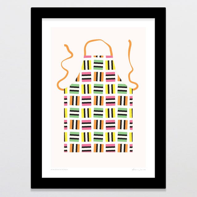 Glenn Jones Art Kiwiana Kitchen - Allsorts Art Print Art Print A4 / Black