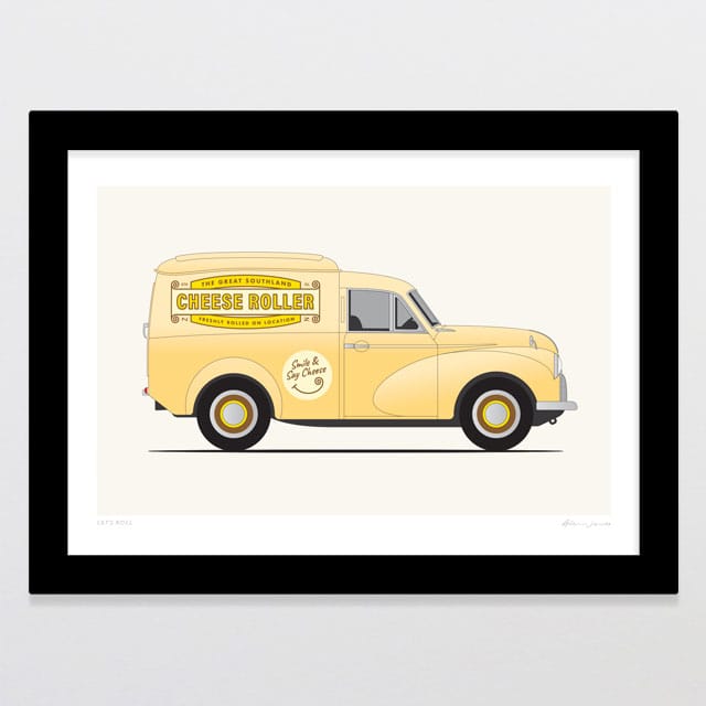 Glenn Jones Art Let's Roll Art Print Art Print A4 / Black