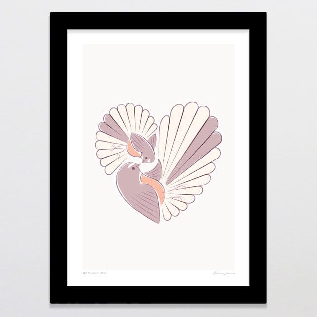 Glenn Jones Art Motherly Love Art Print Art Print A4 / Black