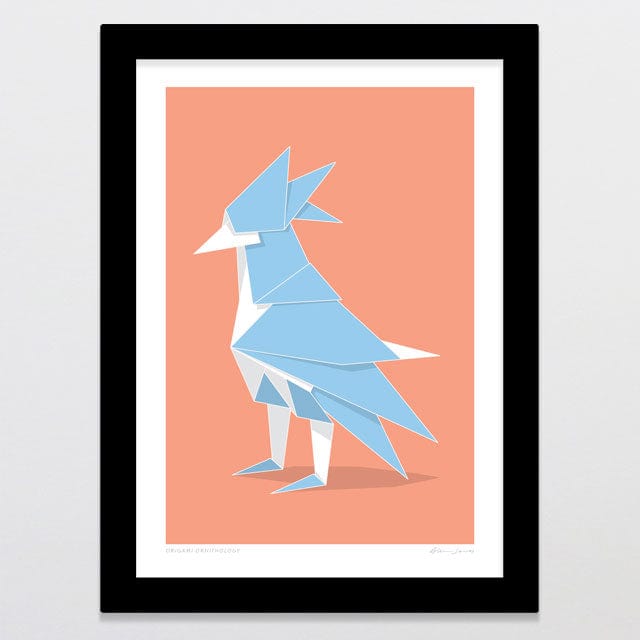 Glenn Jones Art Origami Ornithology Art Print Art Print A4 / Black