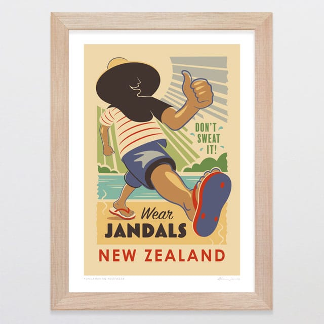 Glenn Jones Art Fundamental Footwear Art Print Art Print A4 / Oak