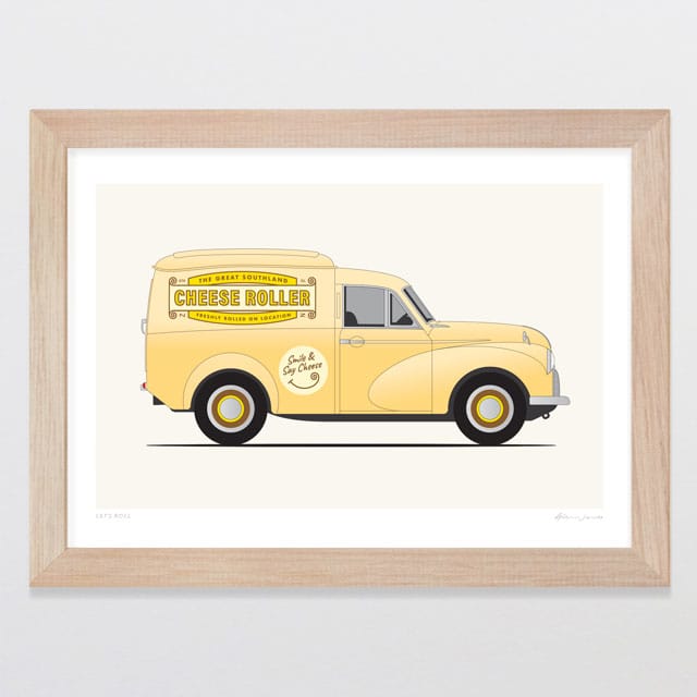 Glenn Jones Art Let's Roll Art Print Art Print A4 / Oak