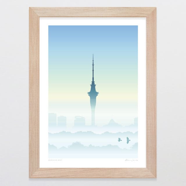 Glenn Jones Art Morning Mist Art Print Art Print A4 / Oak