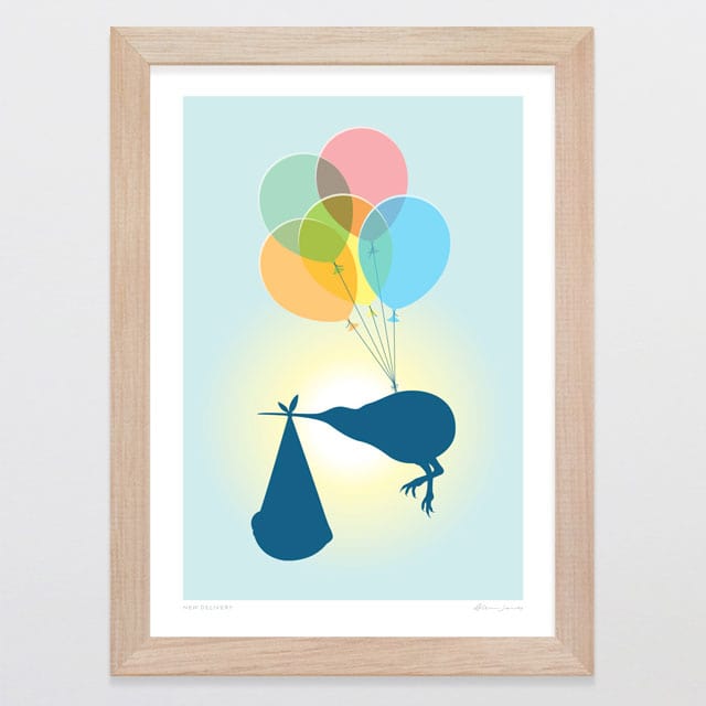 Glenn Jones Art New Delivery Art Print Art Print A4 / Oak