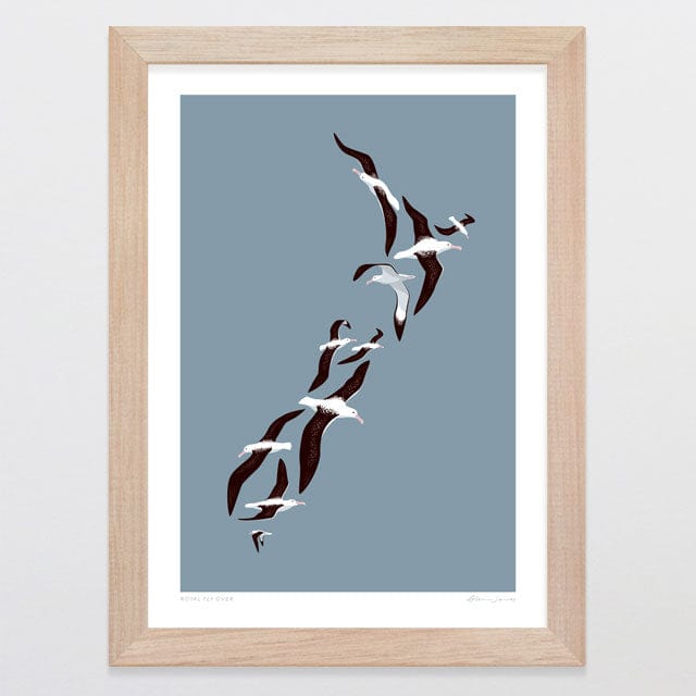 Glenn Jones Art Royal Fly Over Art Print Art Print A4 / Oak