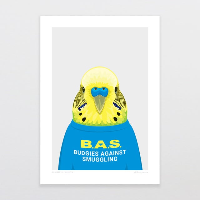 Glenn Jones Art Animals In T-shirts 4 Art Print Art Print A4 / Unframed