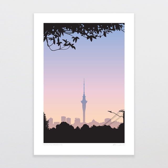 Glenn Jones Art Auckland Awakening Art Print Art Print A4 / Unframed