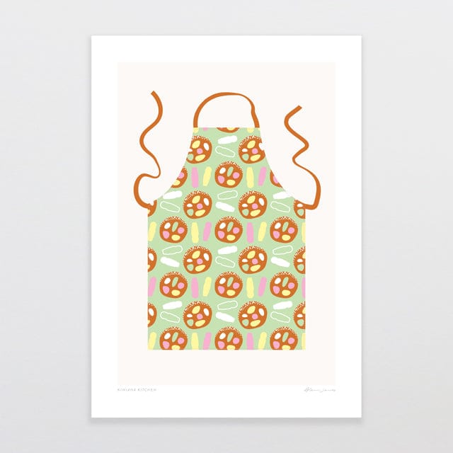 Glenn Jones Art Kiwiana Kitchen - Lolly Cake Art Print Art Print A4 / Unframed
