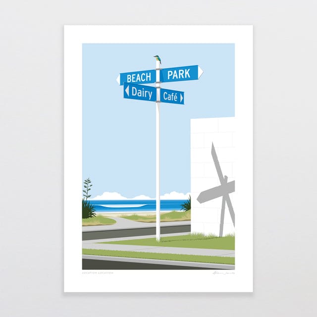 Glenn Jones Art Location Location Art Print Art Print A4 / Unframed