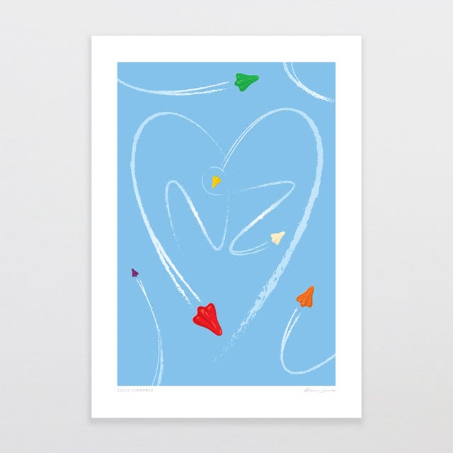 Glenn Jones Art Lollt Scramble Art Print Art Print A4 / Unframed