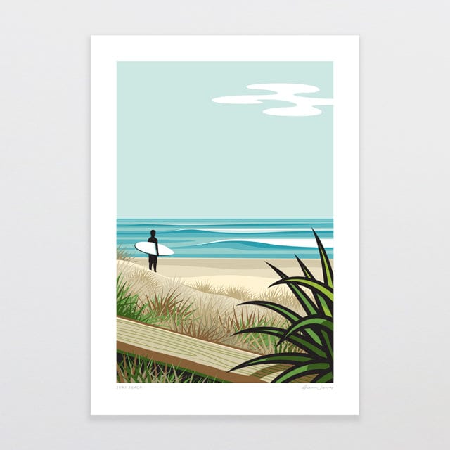 Glenn Jones Art Surf Beach Art Print Art Print A4 / Unframed