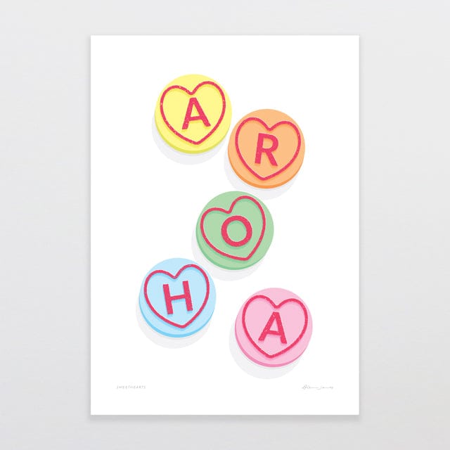 Glenn Jones Art Sweethearts Art Print Art Print A4 / Unframed