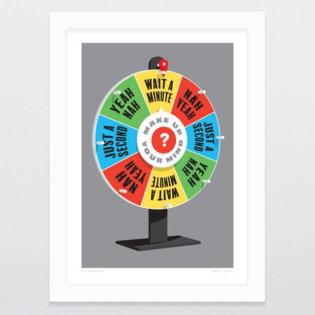 Glenn Jones Art Big Decisions Art Print Art Print A4 / White