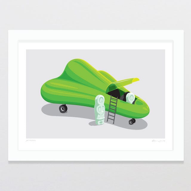 Glenn Jones Art Jet Pilots Art Print Art Print A4 / White