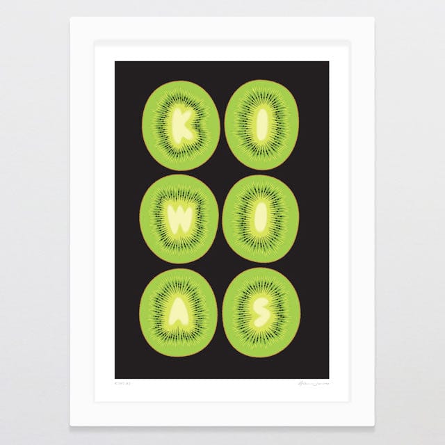 Glenn Jones Art Kiwi As Art Print Art Print A4 / White