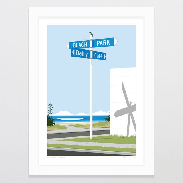 Glenn Jones Art Location Location Art Print Art Print A4 / White