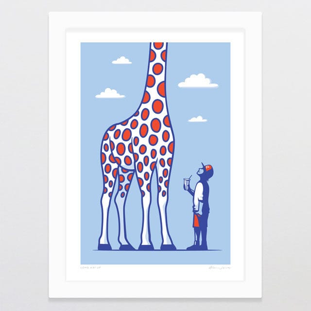 Glenn Jones Art Long Way Up Art Print A4 / White