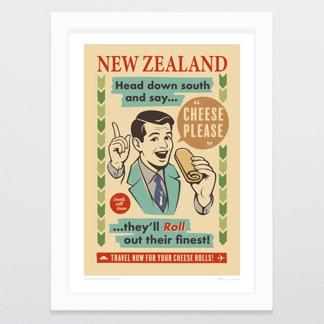 Glenn Jones Art Southern Hospitality Art Print Art Print A4 / White