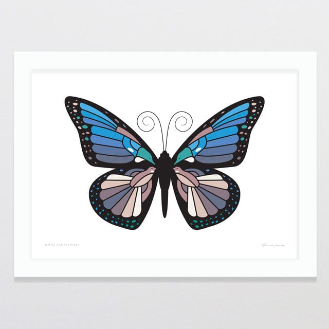 Glenn Jones Art Wings And Feathers Art Print Art Print A4 / White