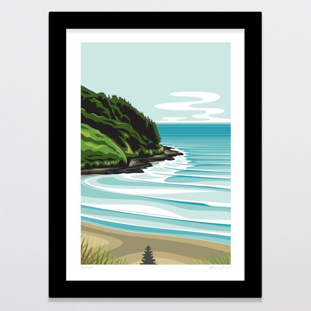 Glenn Jones Art Ahipara Art Print Art Print