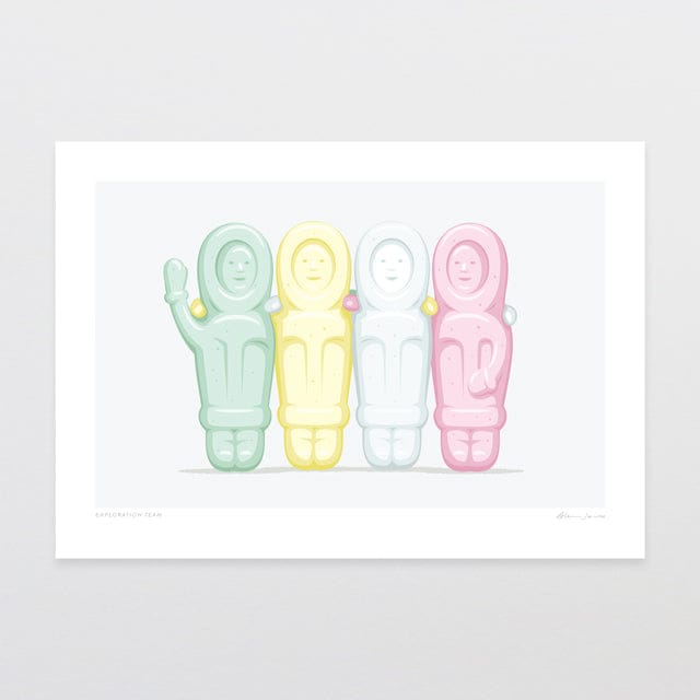 Glenn Jones Art Exploration Team Art Print Art Print Landscape / A4 / Unframed