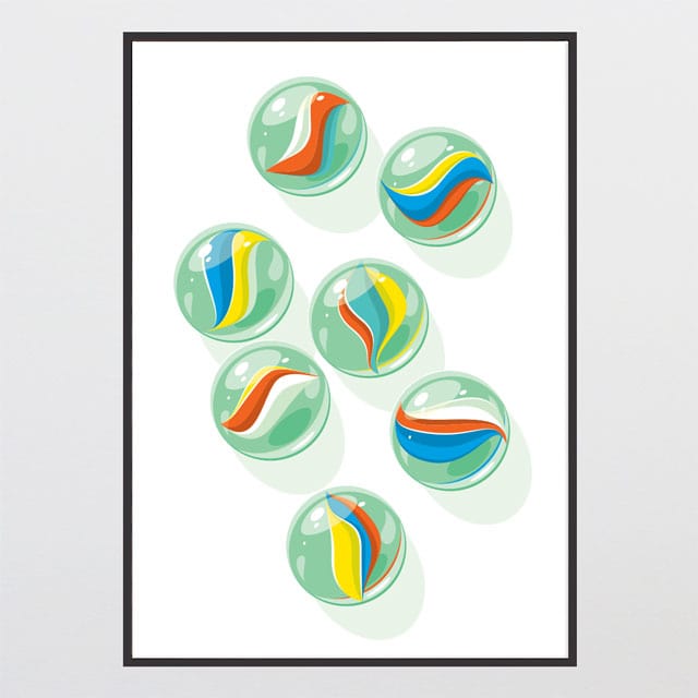 Glenn Jones Art Cats Eyes Canvas Print Canvas Print A2 / Black