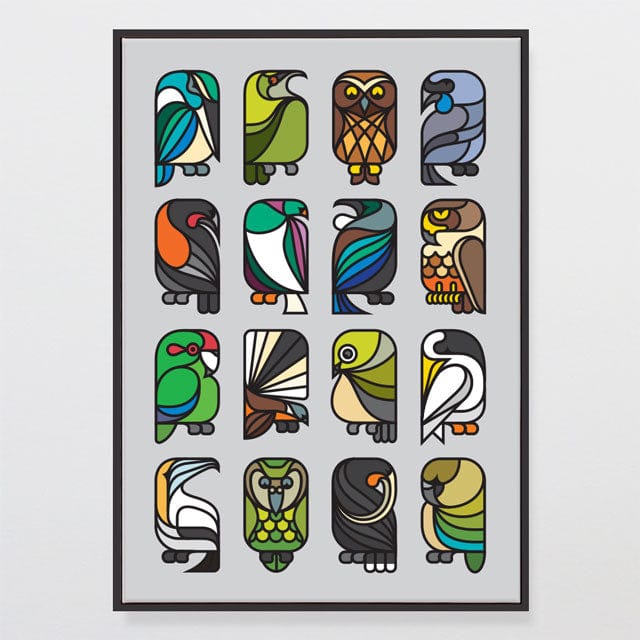 Glenn Jones Art Simply Birds Canvas Print Canvas Print A2 / Black