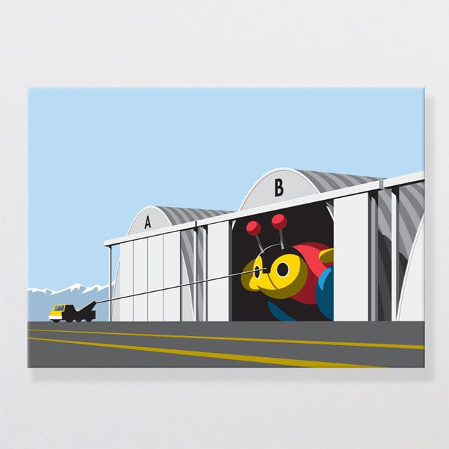 Glenn Jones Art Secret Hangar Canvas Print Canvas Print A2 / Unframed