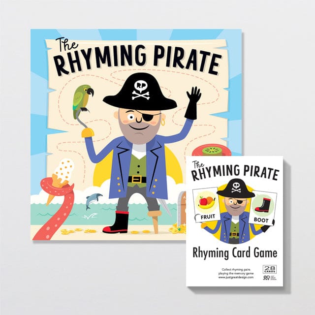 Just Great Design The Rhyming Pirate Book & Card Game Set Book