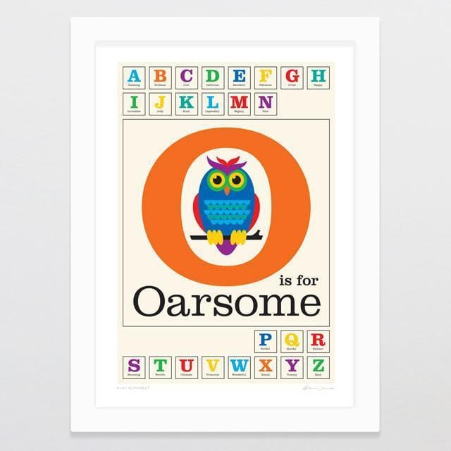 O Is For Oarsome Art Print-Glenn Jones Art