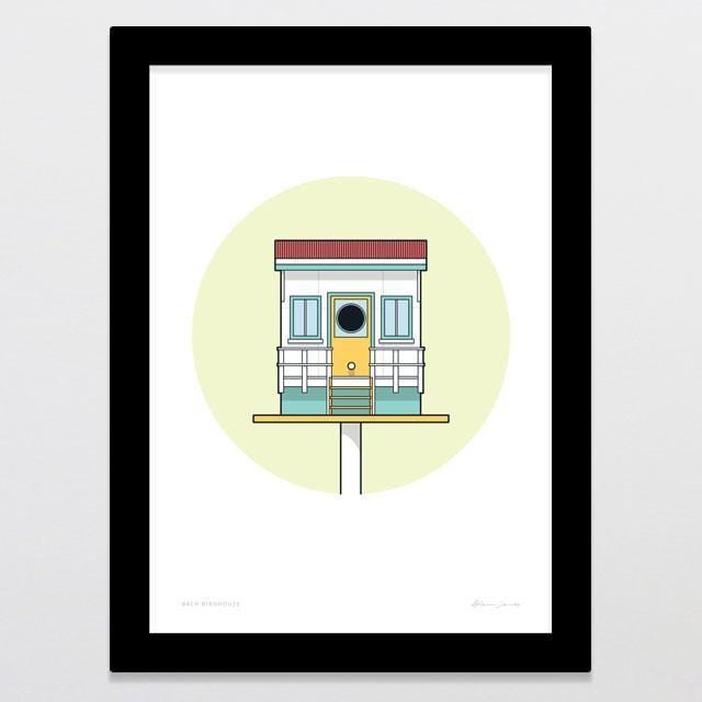 Birdhouse Bach Art Print-Glenn Jones Art