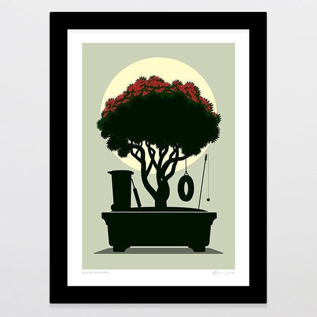 Bonsai Backyard Art Print-Glenn Jones Art