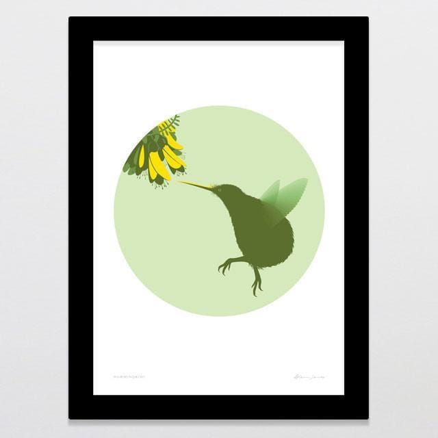 Hummingkiwi Art Print-Glenn Jones Art