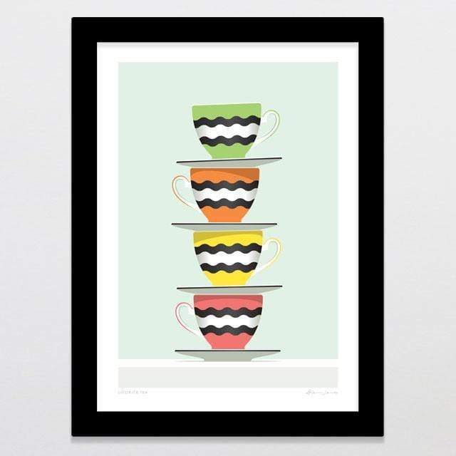 Glenn Jones Art Licorice Tea Art Print Art Print A4 Print / Black Frame