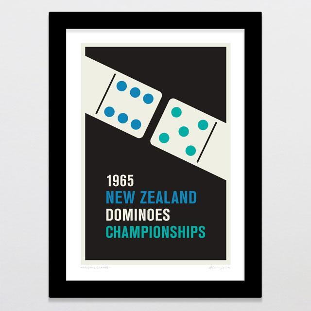 National Champs 1 - Dominoes Art Print-Glenn Jones Art