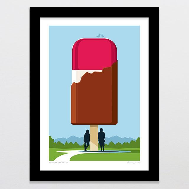Popular Landmark Art Print-Glenn Jones Art