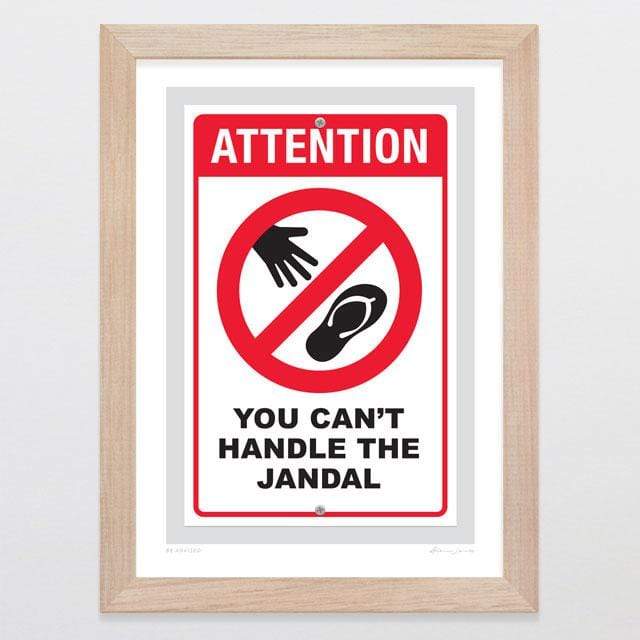 Glenn Jones Art Be Advised Art Print Art Print A4 Print / Raw Oak Frame