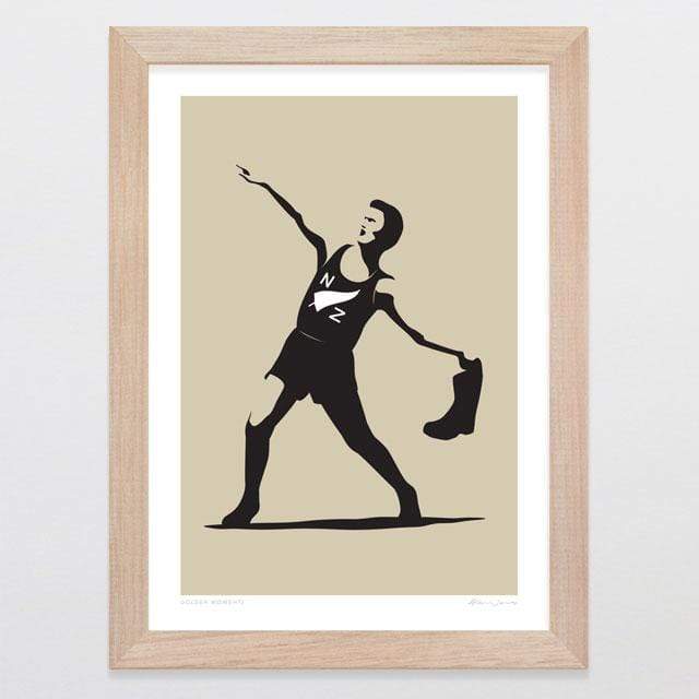 Glenn Jones Art Golden Moments Art Print Art Print A4 Print / Raw Oak Frame