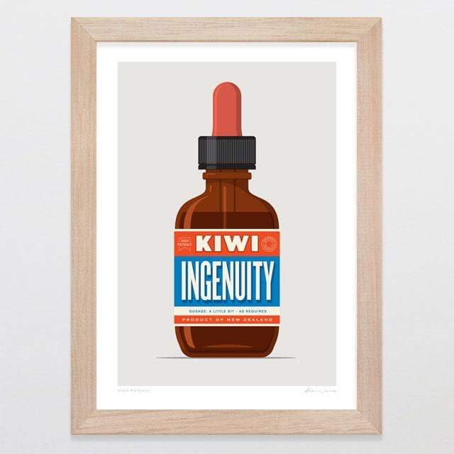 Glenn Jones Art High Potency Art Print Art Print A4 Print / Raw Oak Frame