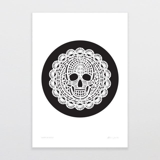 Death By Doily Art Print-Glenn Jones Art