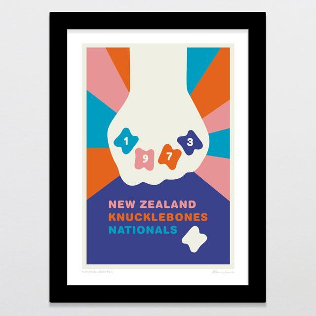 National Champs 6 - Knucklebones Art Print-Glenn Jones Art