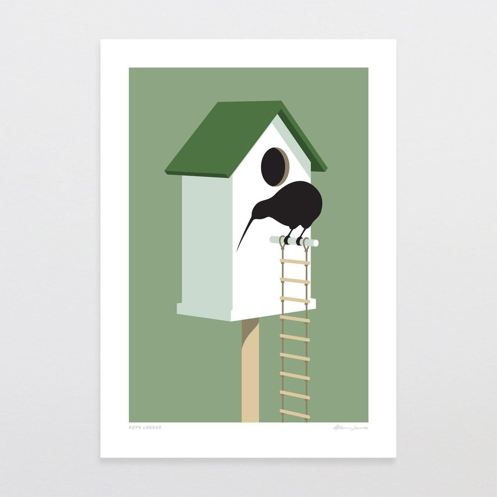 Rope Ladder Art Print-Glenn Jones Art