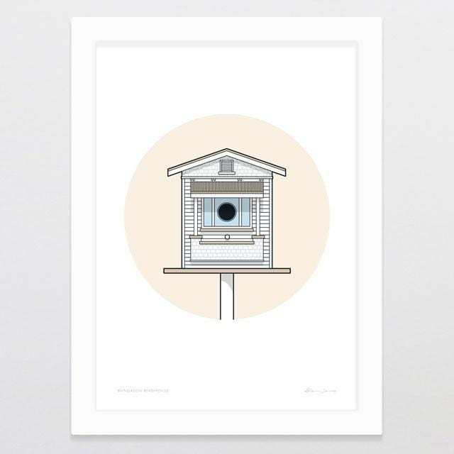 Birdhouse Bungalow Art Print-Glenn Jones Art