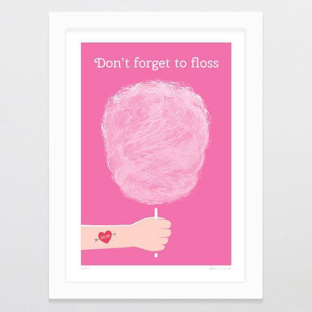 Floss Art Print-Glenn Jones Art