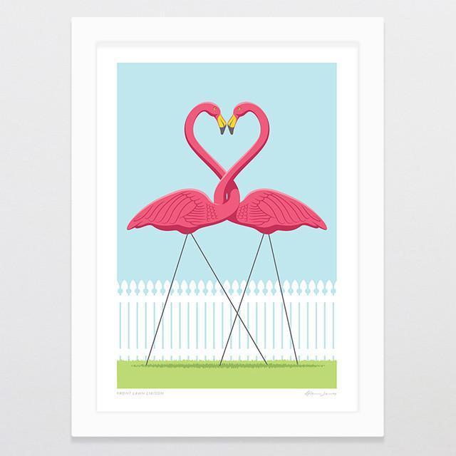 Front Lawn Liaison Art Print-Glenn Jones Art