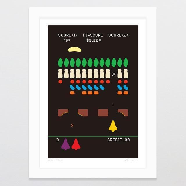 Lolly Invaders Art Print-Glenn Jones Art